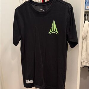 Nike JA Mortant Black T-Shirt with Green Graphic